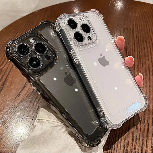 Luxury Transparent Silicone Phone Case For iPhone