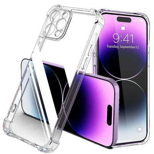 Shockproof Silicone Clear Phone Case for iPhone